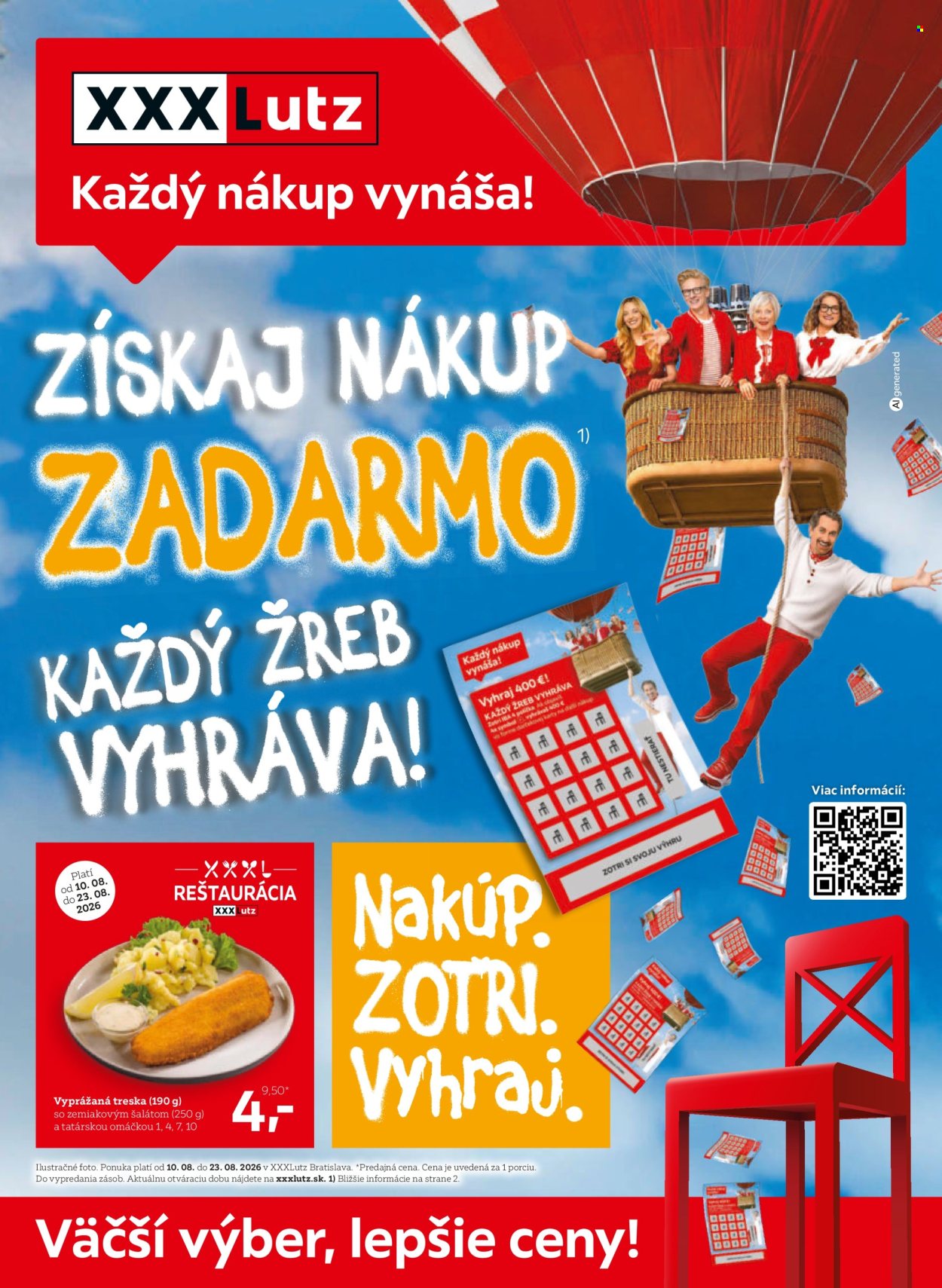 Leták XXXLutz - 10.8.2026 - 23.8.2026. Strana 1