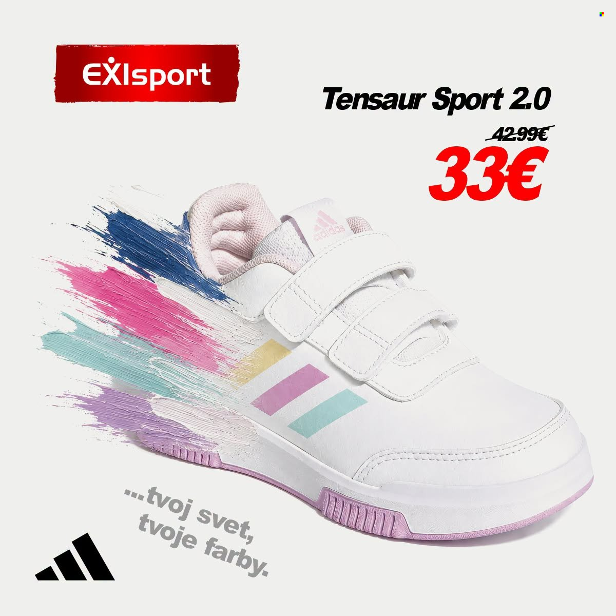 Leták Exisport. Strana 1
