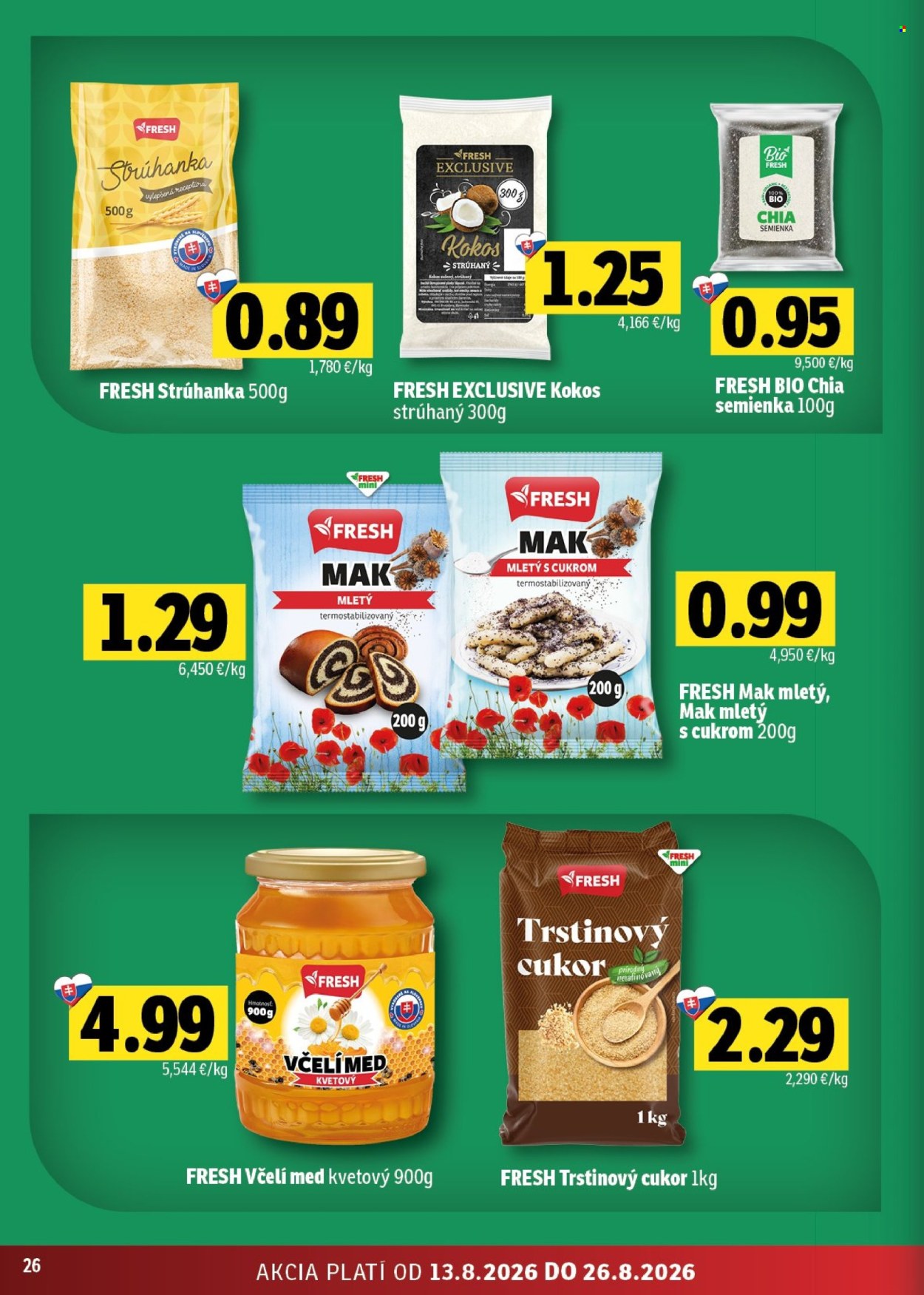 Leták FRESH - 13.8.2026 - 26.8.2026. Strana 26