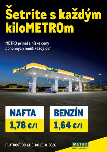 Leták Metro - 13.8.2026 - 16.8.2026.