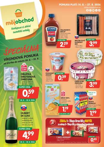 Leták Môj obchod - 14.8.2026 - 27.8.2026.