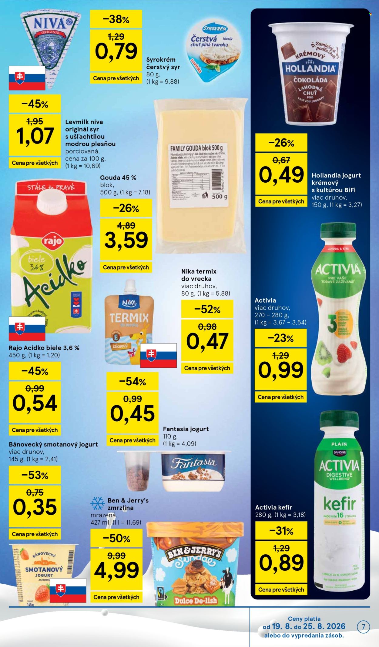 Leták TESCO supermarket - 19.8.2026 - 25.8.2026. Strana 7