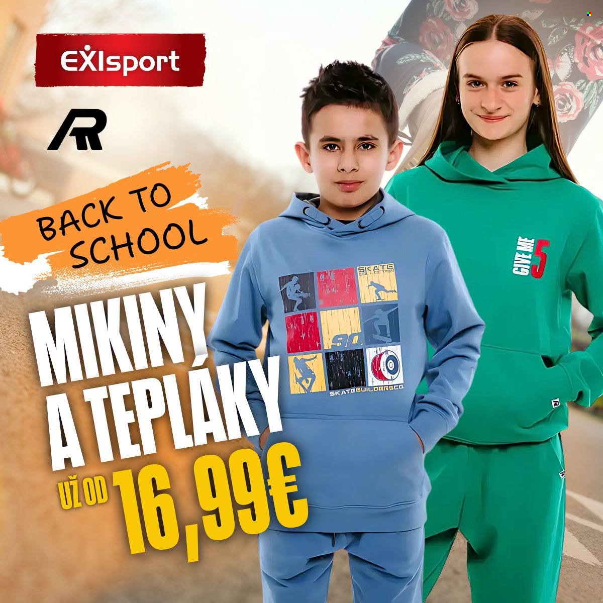 Leták Exisport. Strana 1