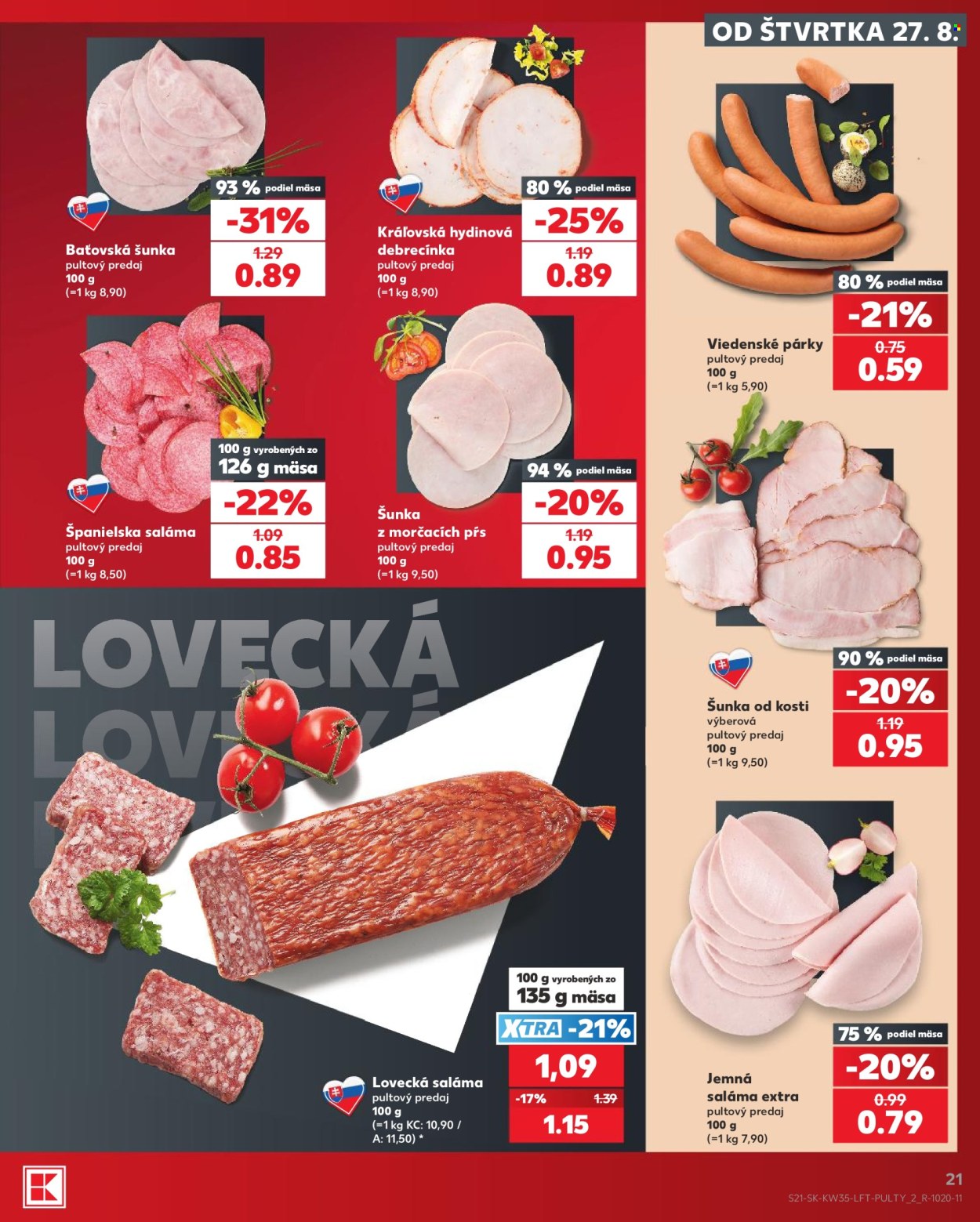 Leták Kaufland - 27.8.2026 - 2.9.2026. Strana 21