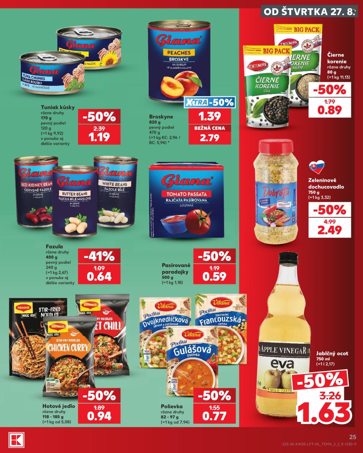Leták Kaufland - 27.8.2026 - 2.9.2026. Strana 25