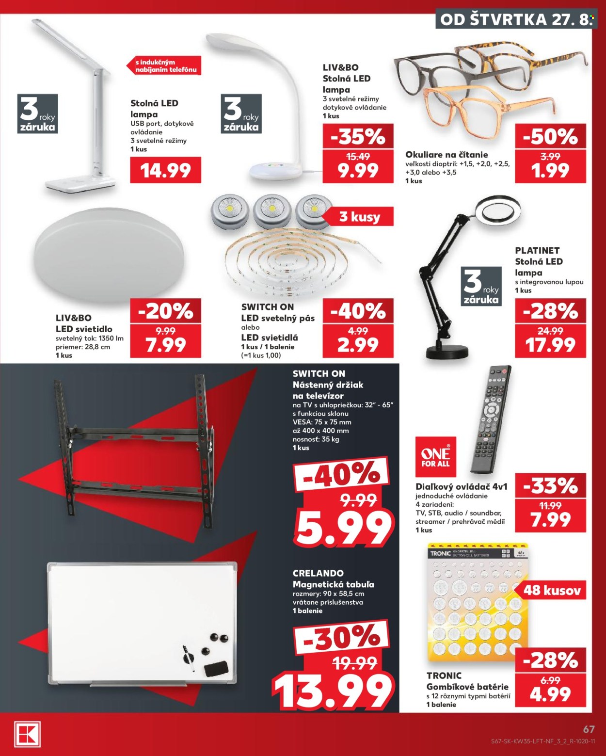 Leták Kaufland - 27.8.2026 - 2.9.2026. Strana 67