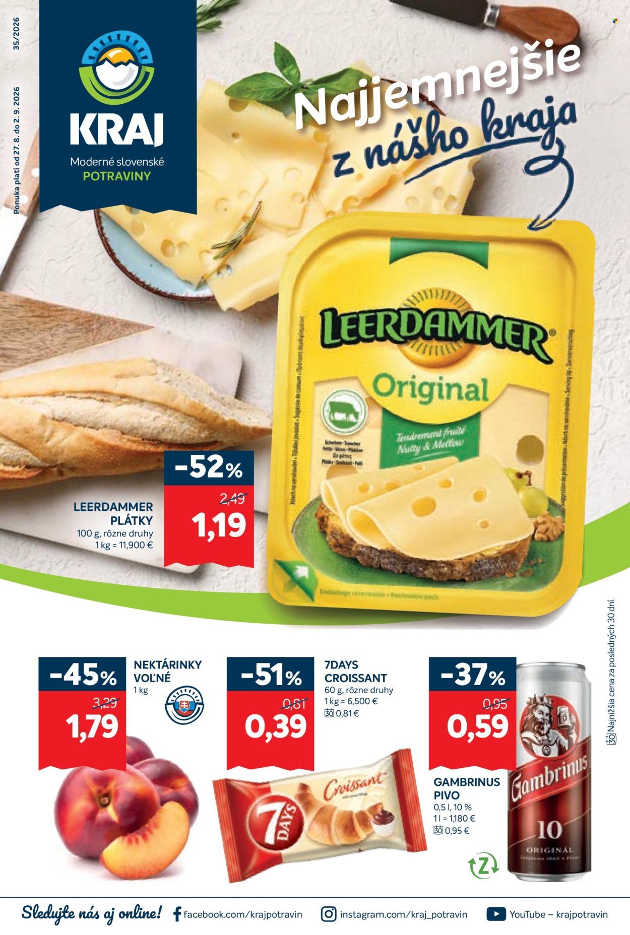 Leták Kraj - 27.8.2026 - 2.9.2026. Strana 1