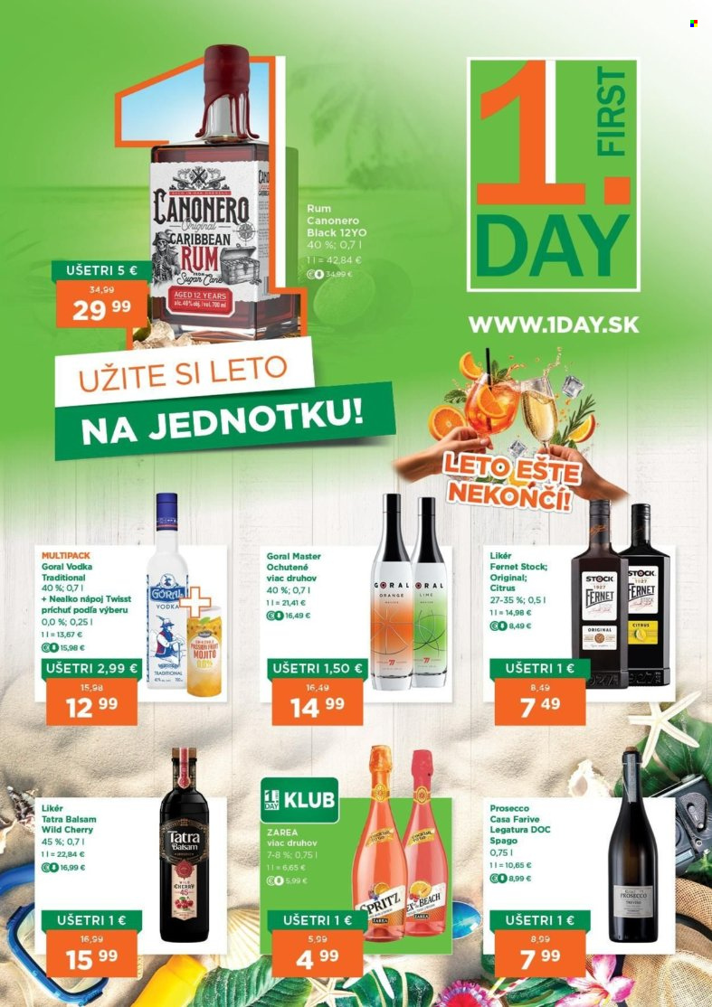 Leták 1Day - 27.8.2026 - 9.9.2026. Strana 1