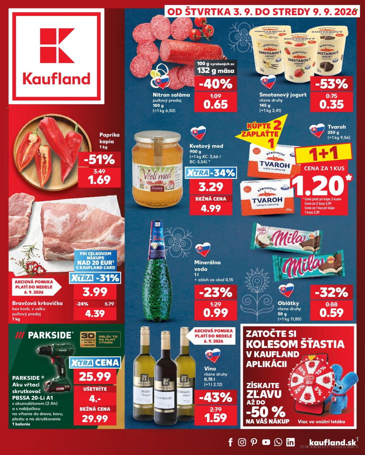 Leták Kaufland - 3.9.2026 - 3.9.2026. Strana 1