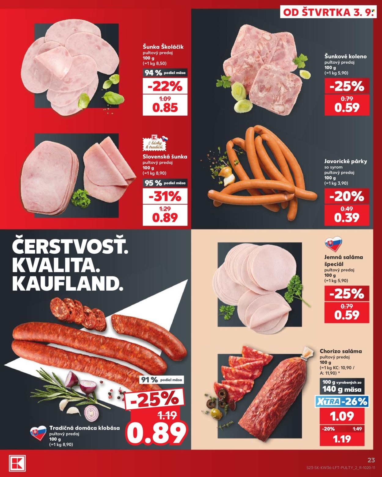 Leták Kaufland - 3.9.2026 - 3.9.2026. Strana 23