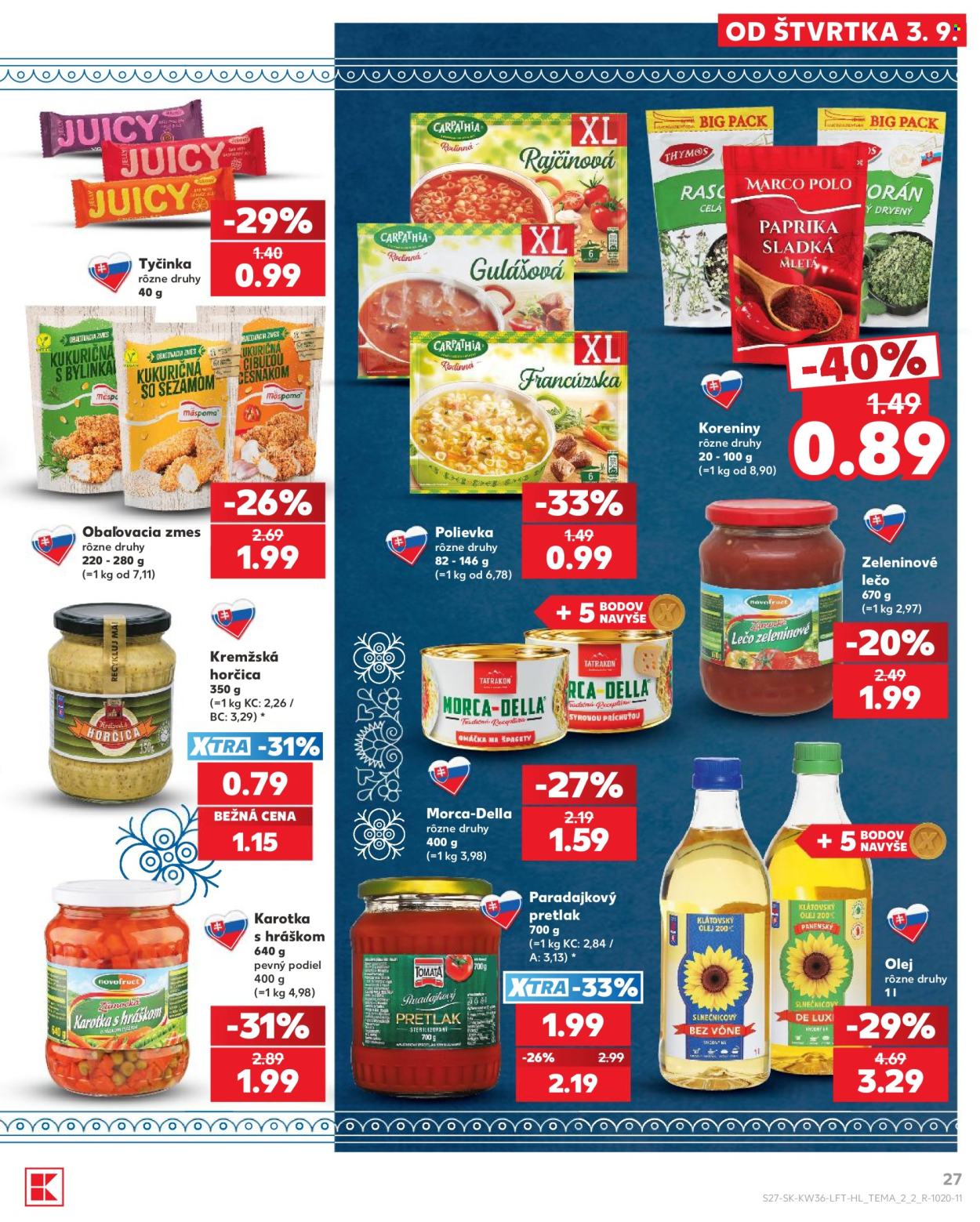 Leták Kaufland - 3.9.2026 - 3.9.2026. Strana 27