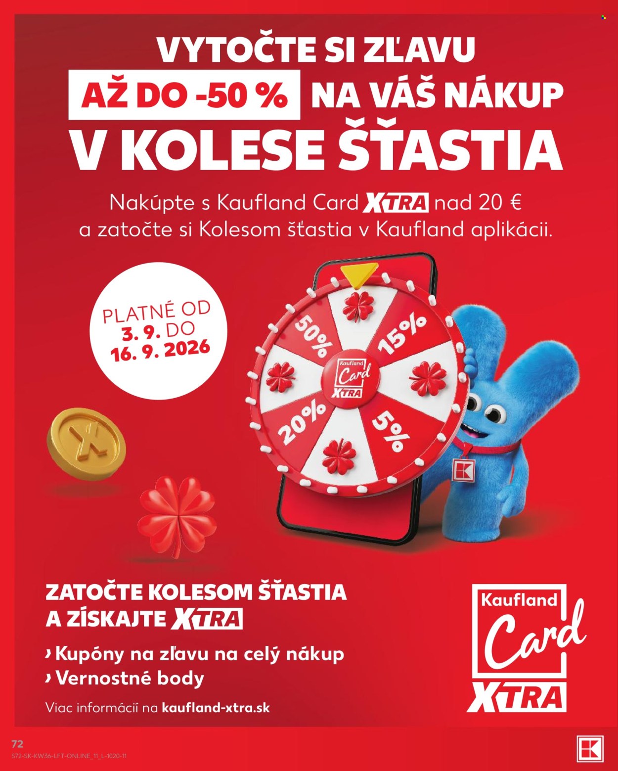 Leták Kaufland - 3.9.2026 - 3.9.2026. Strana 72