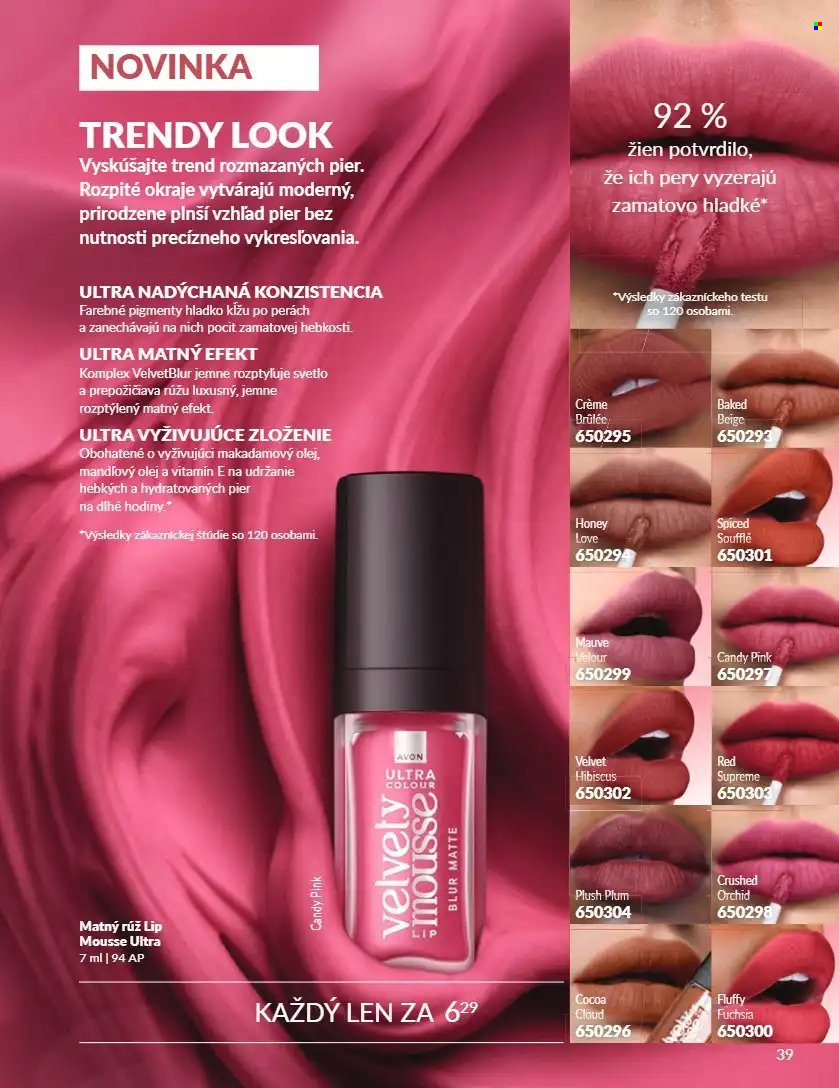 Leták Avon - 1.9.2026 - 30.9.2026. Strana 39