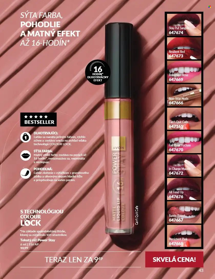 Leták Avon - 1.9.2026 - 30.9.2026. Strana 43