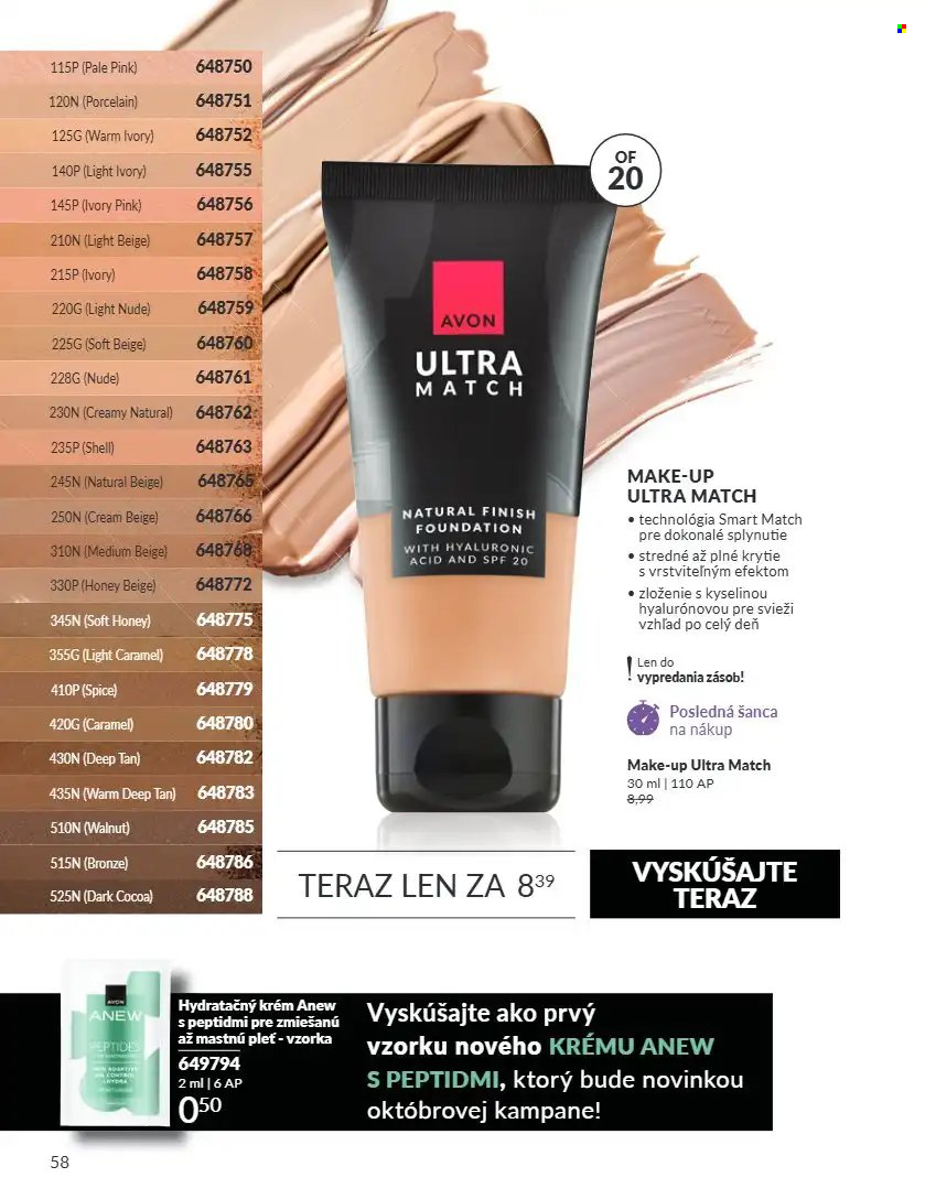 Leták Avon - 1.9.2026 - 30.9.2026. Strana 58