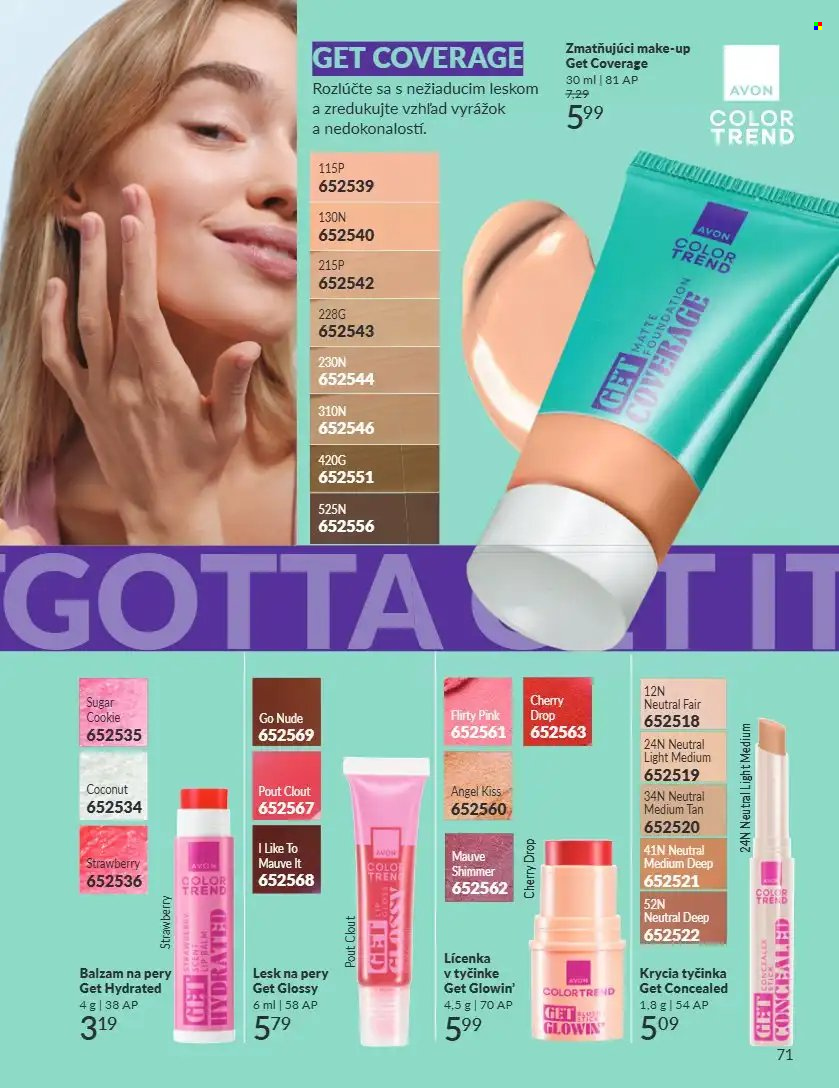 Leták Avon - 1.9.2026 - 30.9.2026. Strana 71