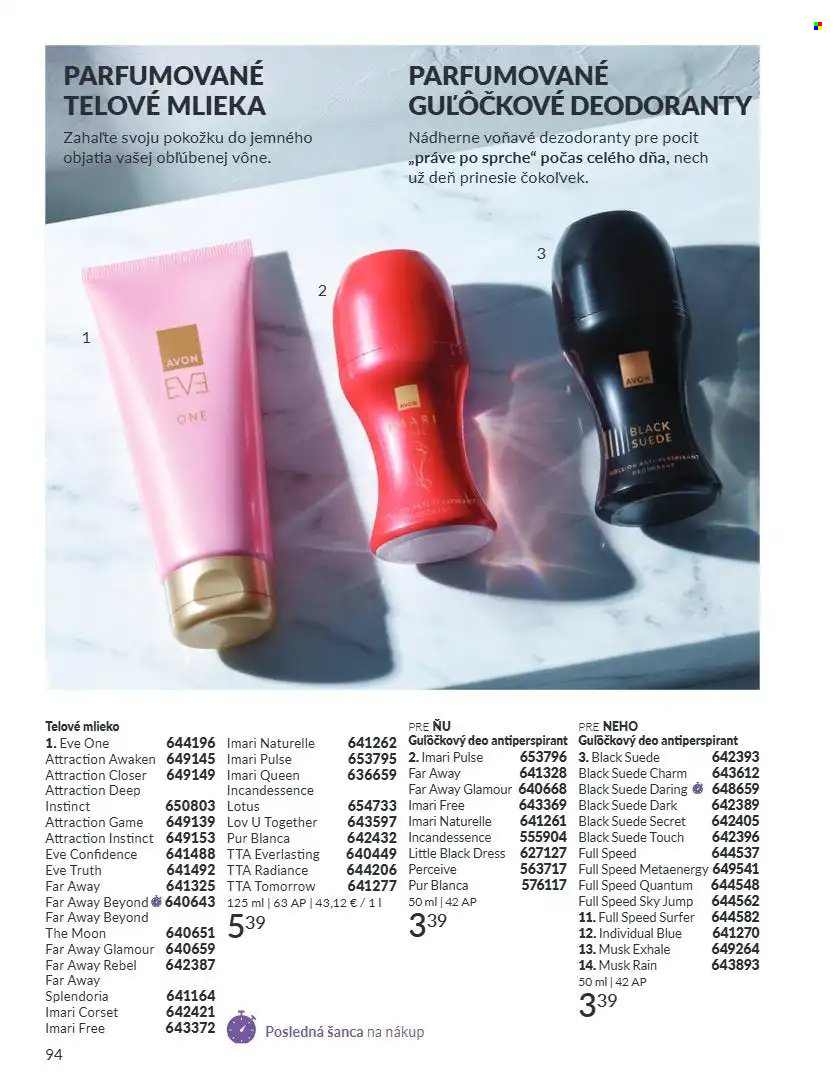 Leták Avon - 1.9.2026 - 30.9.2026. Strana 94