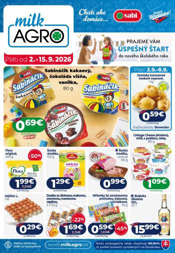 Leták Milk AGRO - 2.9.2026 - 15.9.2026.