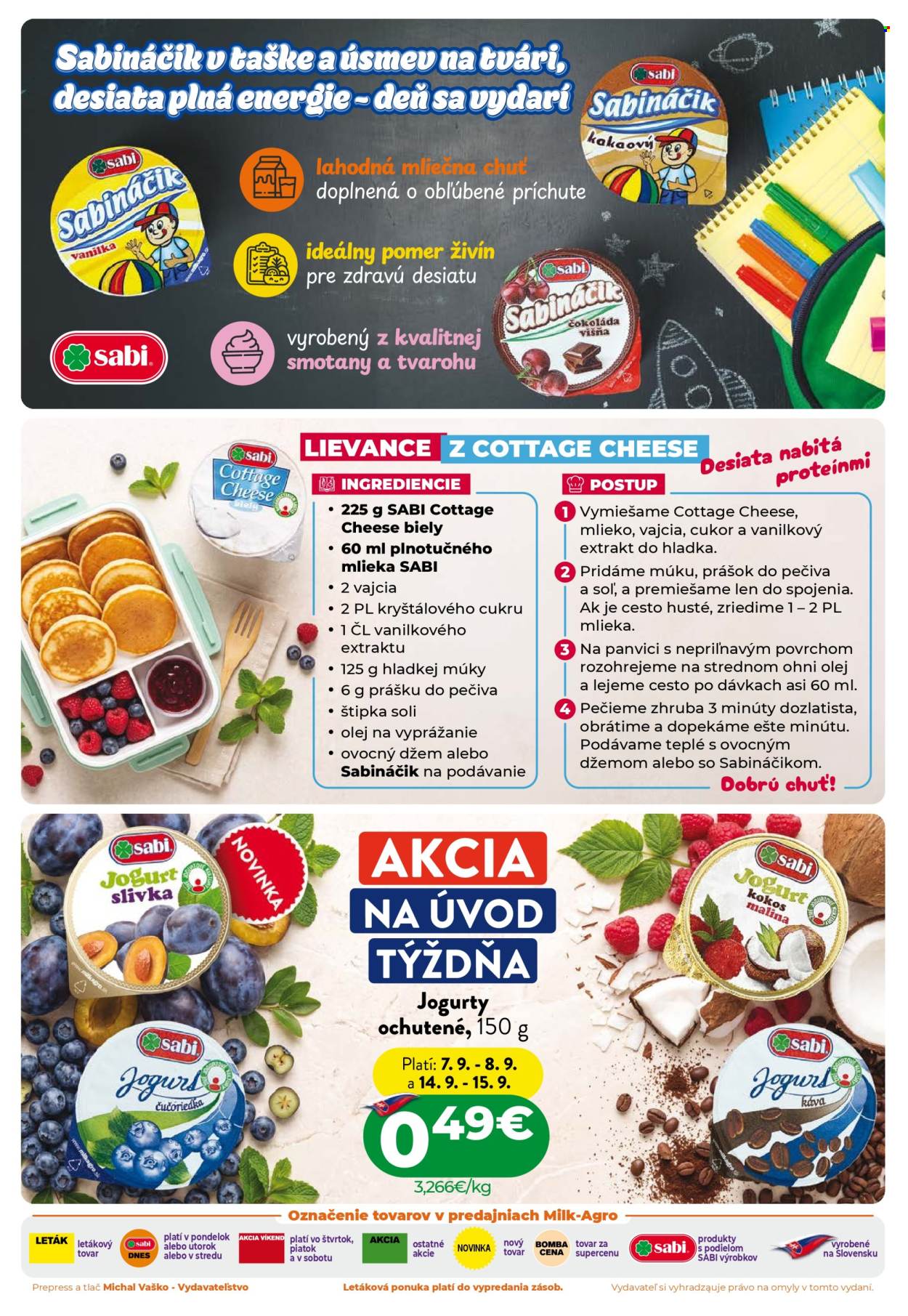Leták Milk AGRO - 2.9.2026 - 15.9.2026. Strana 2