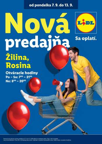 Leták Lidl - 7.9.2026 - 13.9.2026.