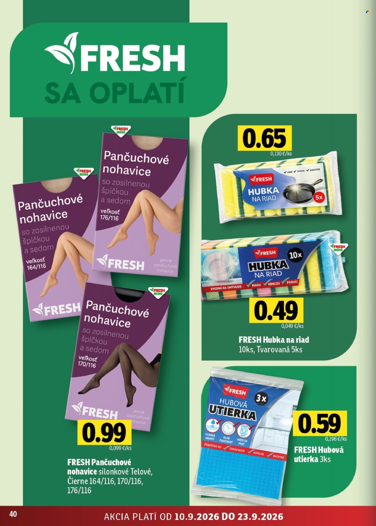 Leták FRESH - 10.9.2026 - 23.9.2026. Strana 40