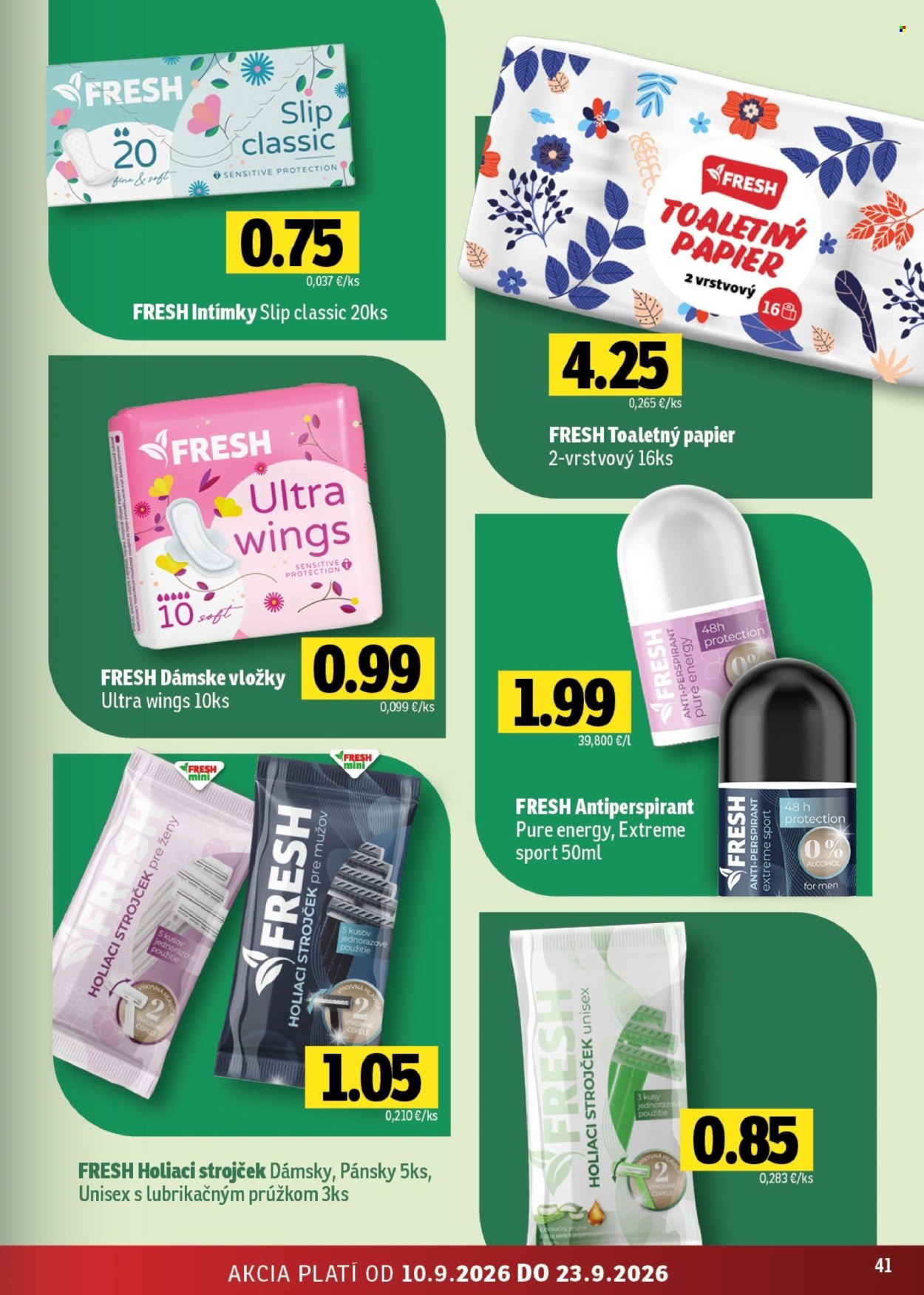 Leták FRESH - 10.9.2026 - 23.9.2026. Strana 41