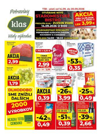 Leták Klas - 14.9.2026 - 20.9.2026.