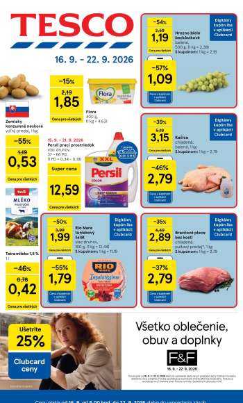 Leták TESCO - 16.9.2026 - 22.9.2026.