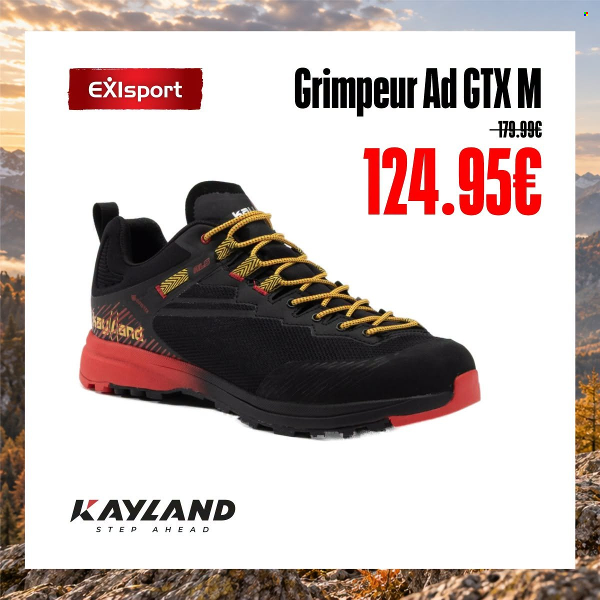 Leták Exisport. Strana 1