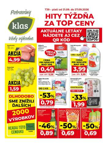 Leták Klas - 21.9.2026 - 27.9.2026.