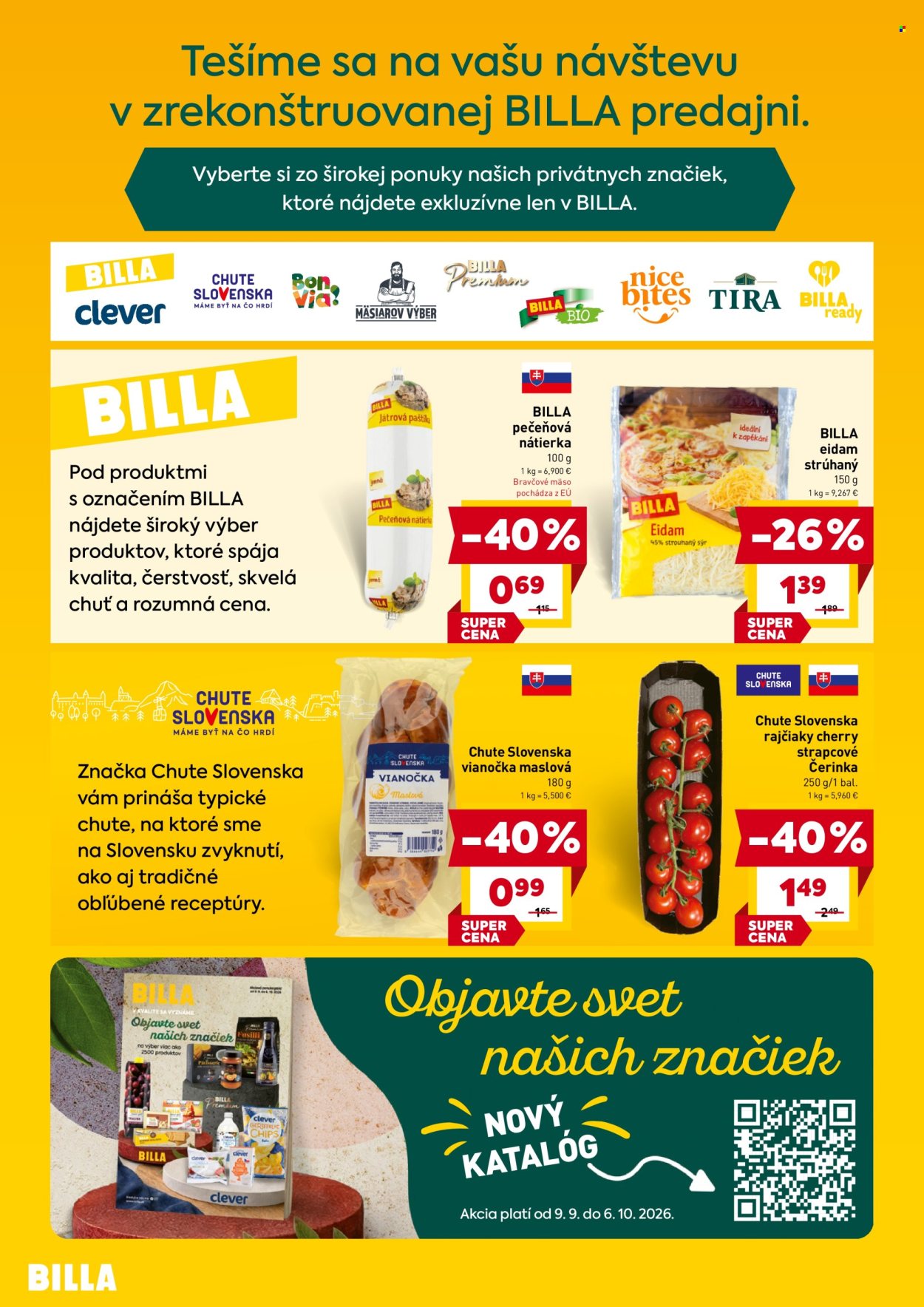 Leták Billa - 16.9.2026 - 22.9.2026. Strana 2
