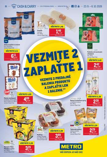 Leták Metro - 23.9.2026 - 6.10.2026.