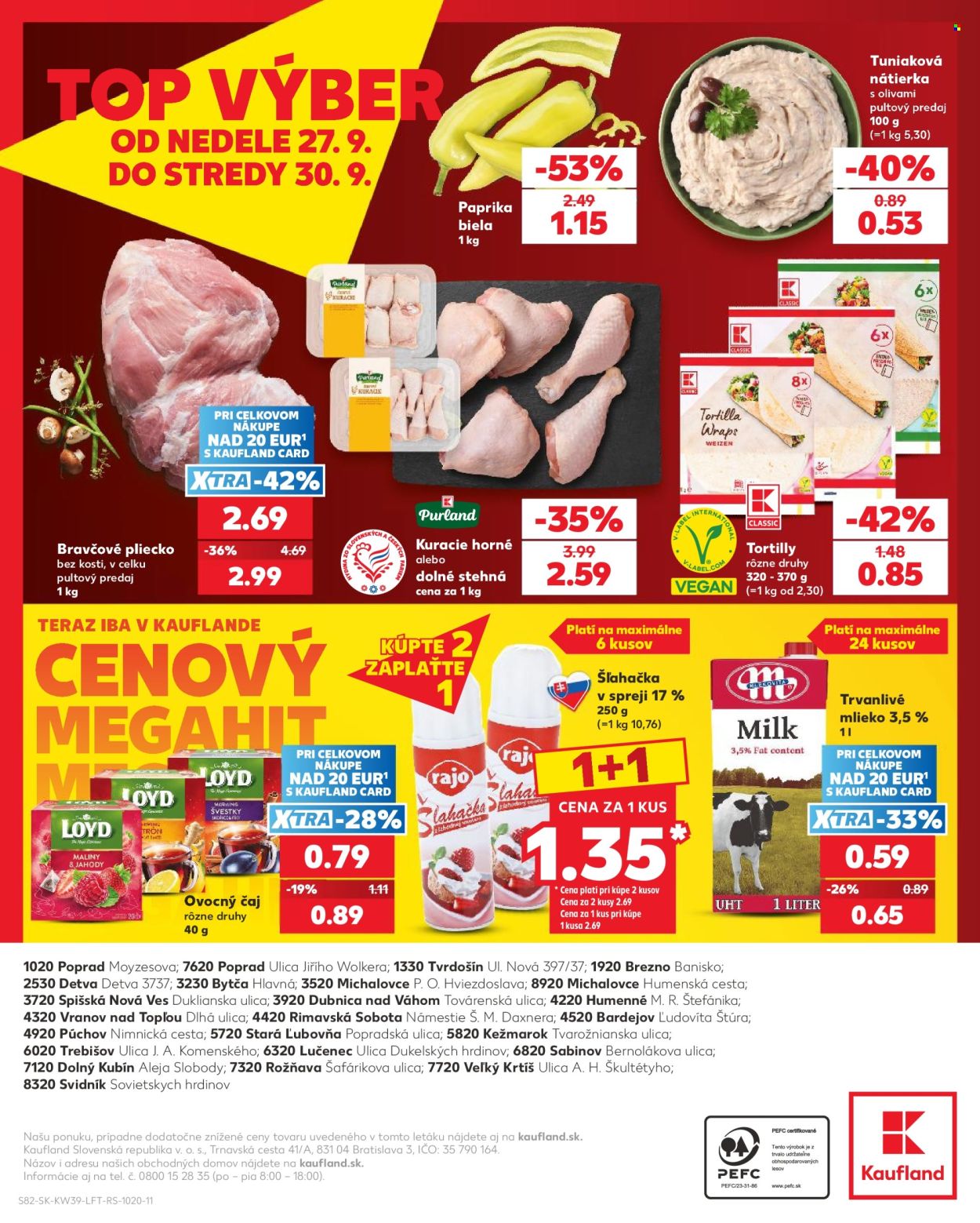 Leták Kaufland - 24.9.2026 - 30.9.2026. Strana 82