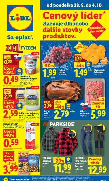 Leták Lidl - 28.9.2026 - 4.10.2026.