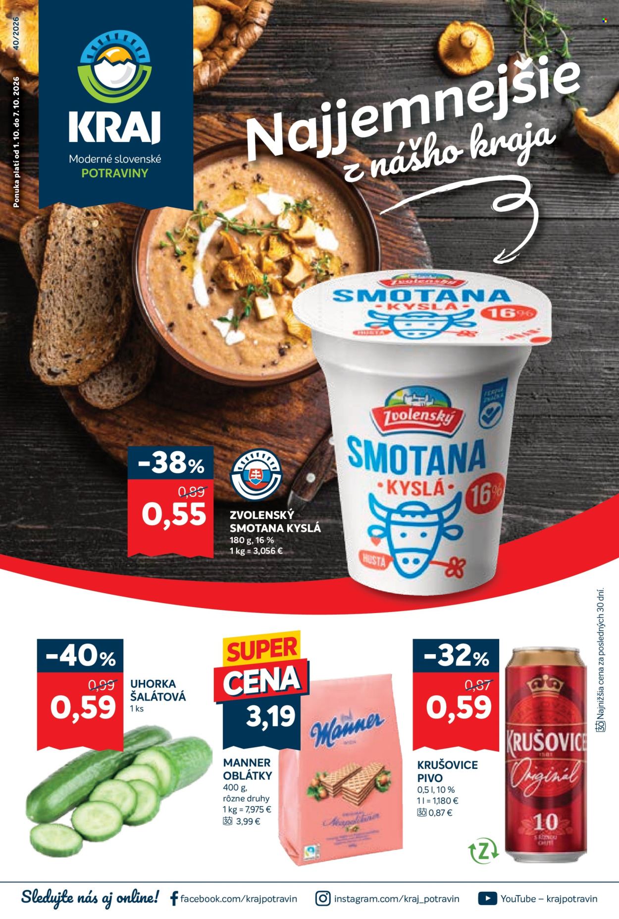 Leták Kraj - 1.10.2026 - 7.10.2026. Strana 1