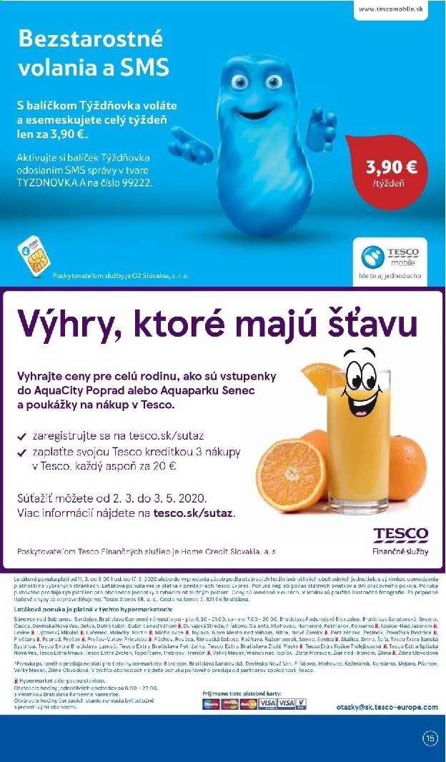 Leták TESCO hypermarket - 11.3.2020 - 17.3.2020. Strana 15