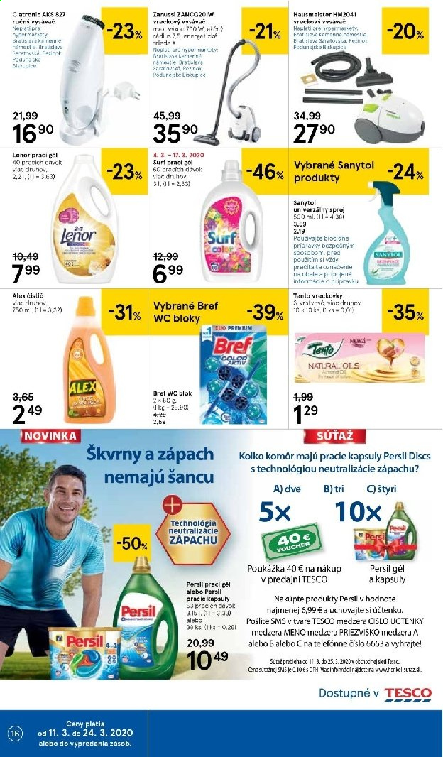 Leták TESCO hypermarket - 11.3.2020 - 17.3.2020. Strana 16