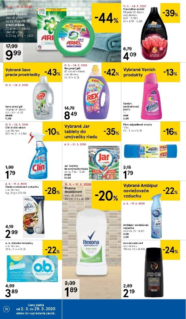 Leták TESCO hypermarket - 11.3.2020 - 17.3.2020. Strana 18