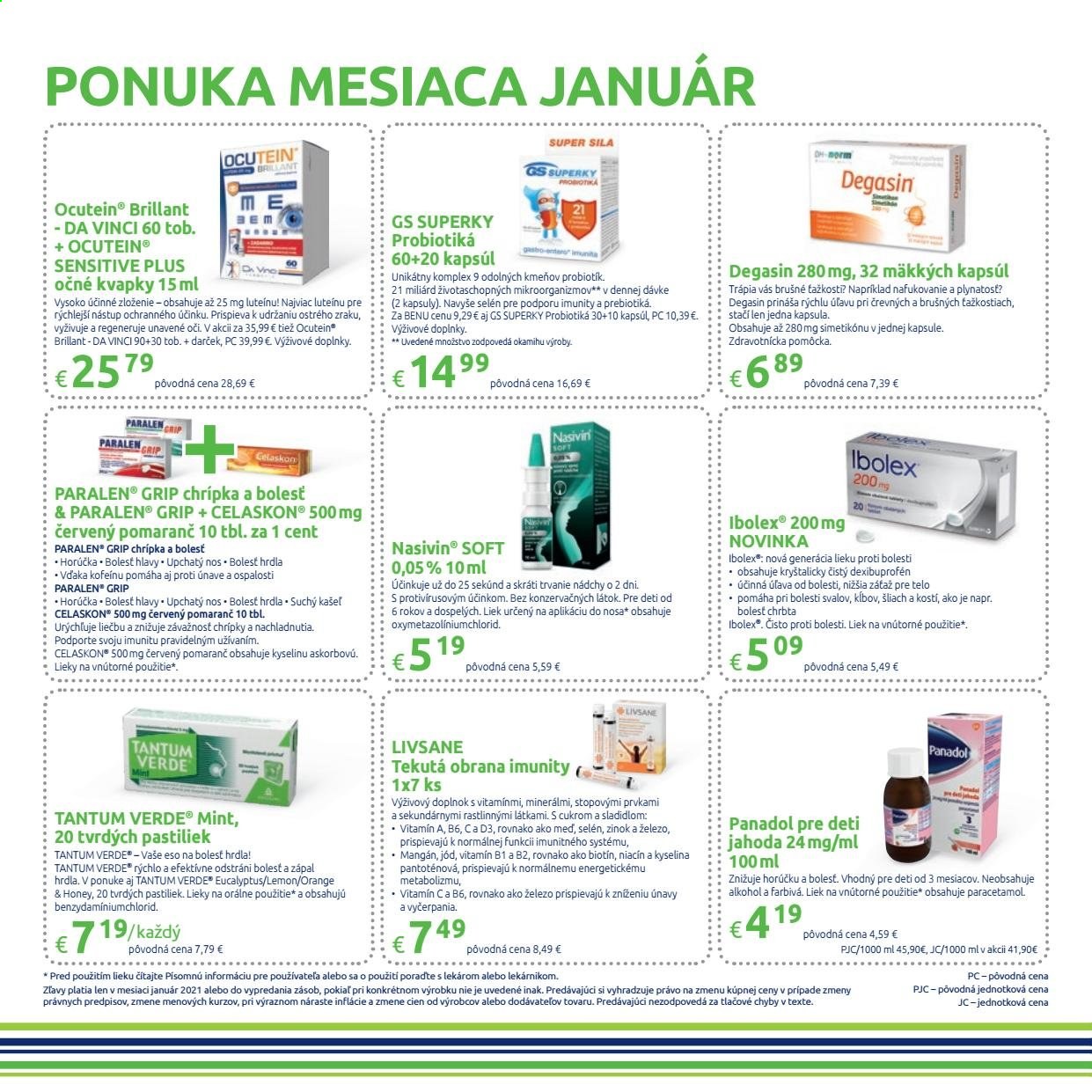 Leták BENU Lekáreň - 1.1.2021 - 31.1.2021. Strana 2
