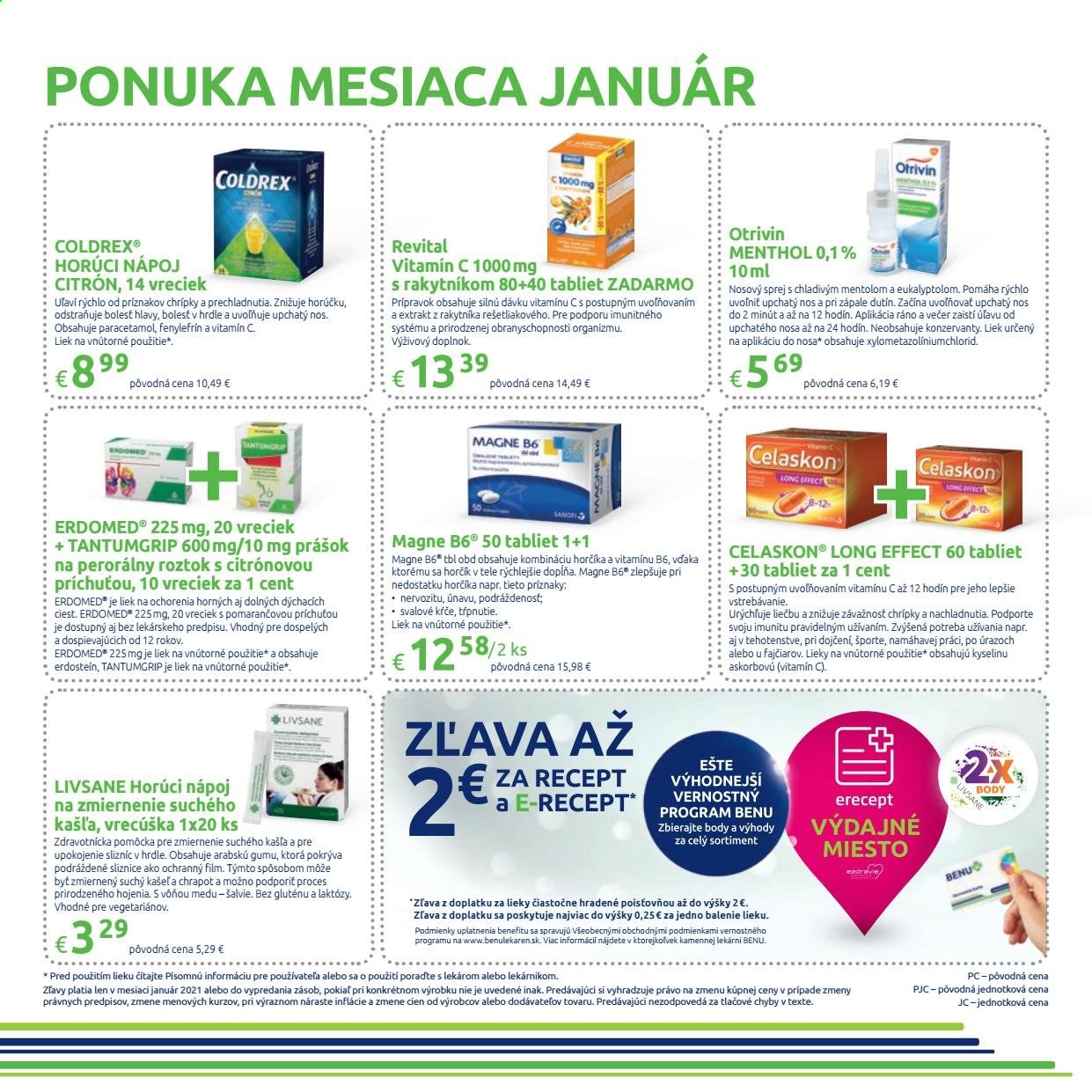 Leták BENU Lekáreň - 1.1.2021 - 31.1.2021. Strana 3
