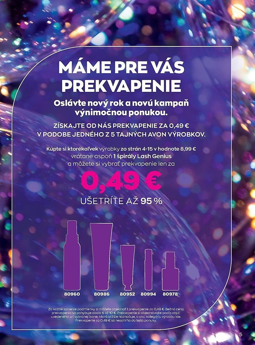 Leták Avon - 1.1.2021 - 31.1.2021. Strana 5