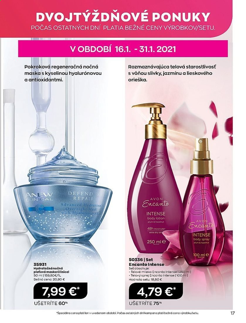 Leták Avon - 1.1.2021 - 31.1.2021. Strana 17