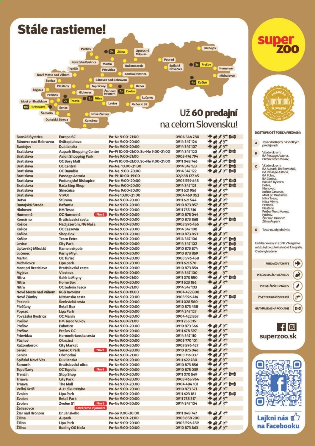 Leták SUPER ZOO - 1.1.2021 - 28.2.2021. Strana 20