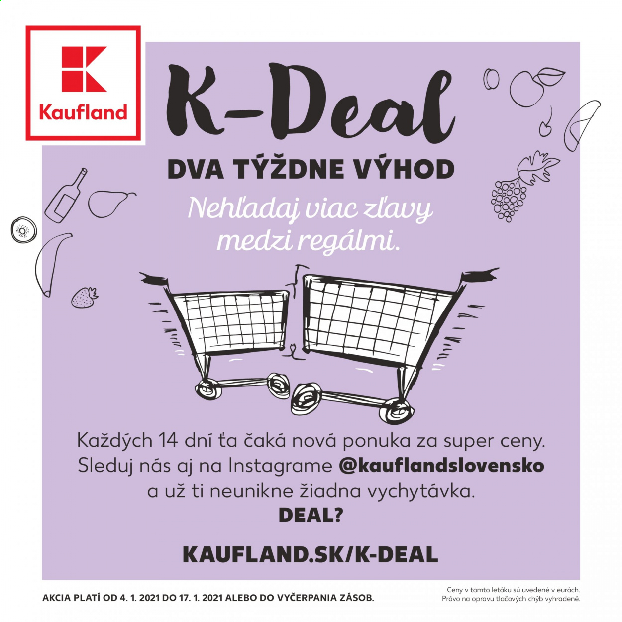 Leták Kaufland - 4.1.2021 - 17.1.2021. Strana 1