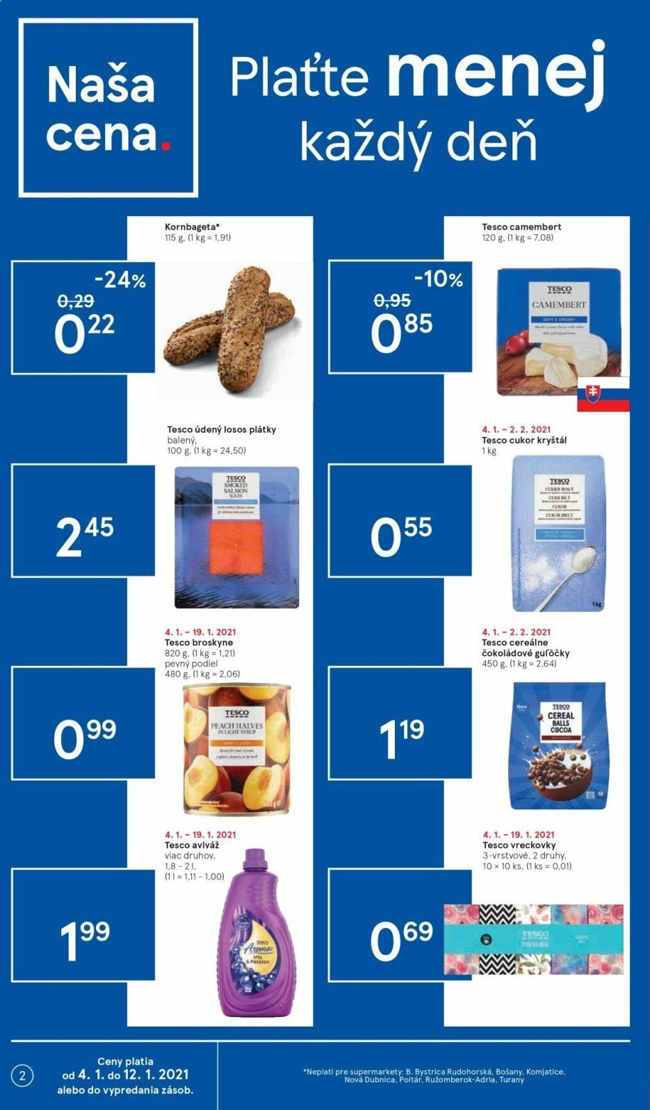 Leták TESCO supermarket - 4.1.2021 - 12.1.2021. Strana 2