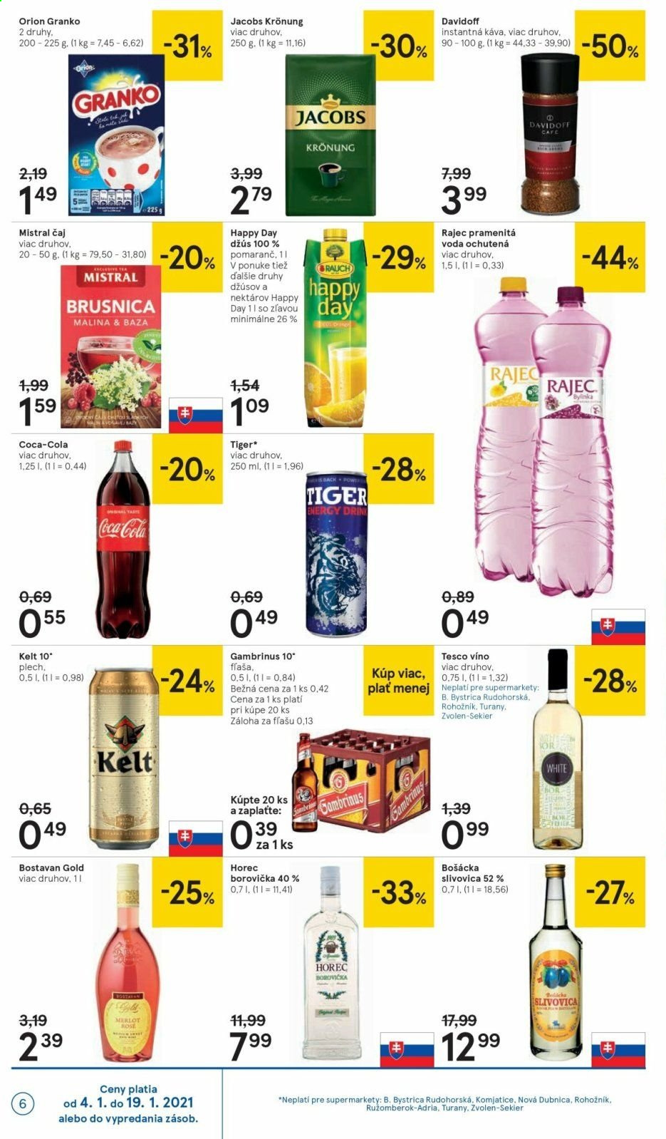 Leták TESCO supermarket - 4.1.2021 - 12.1.2021. Strana 6