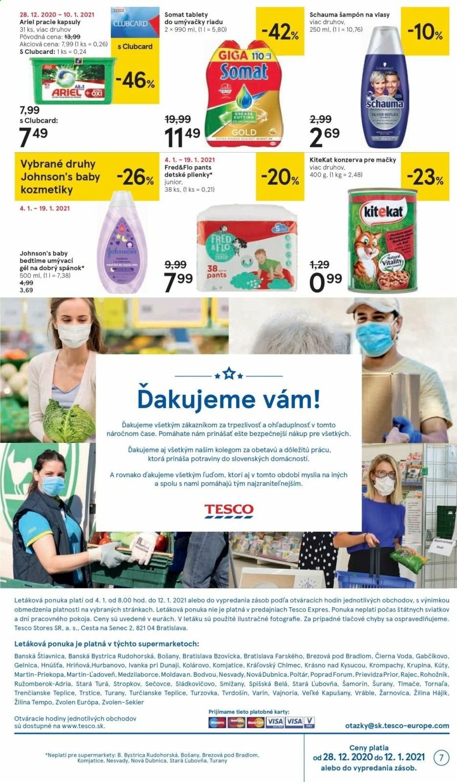 Leták TESCO supermarket - 4.1.2021 - 12.1.2021. Strana 7