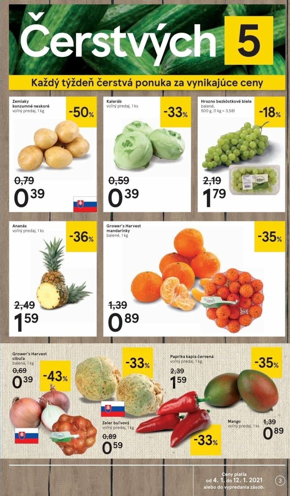 Leták TESCO - 4.1.2021 - 12.1.2021. Strana 3