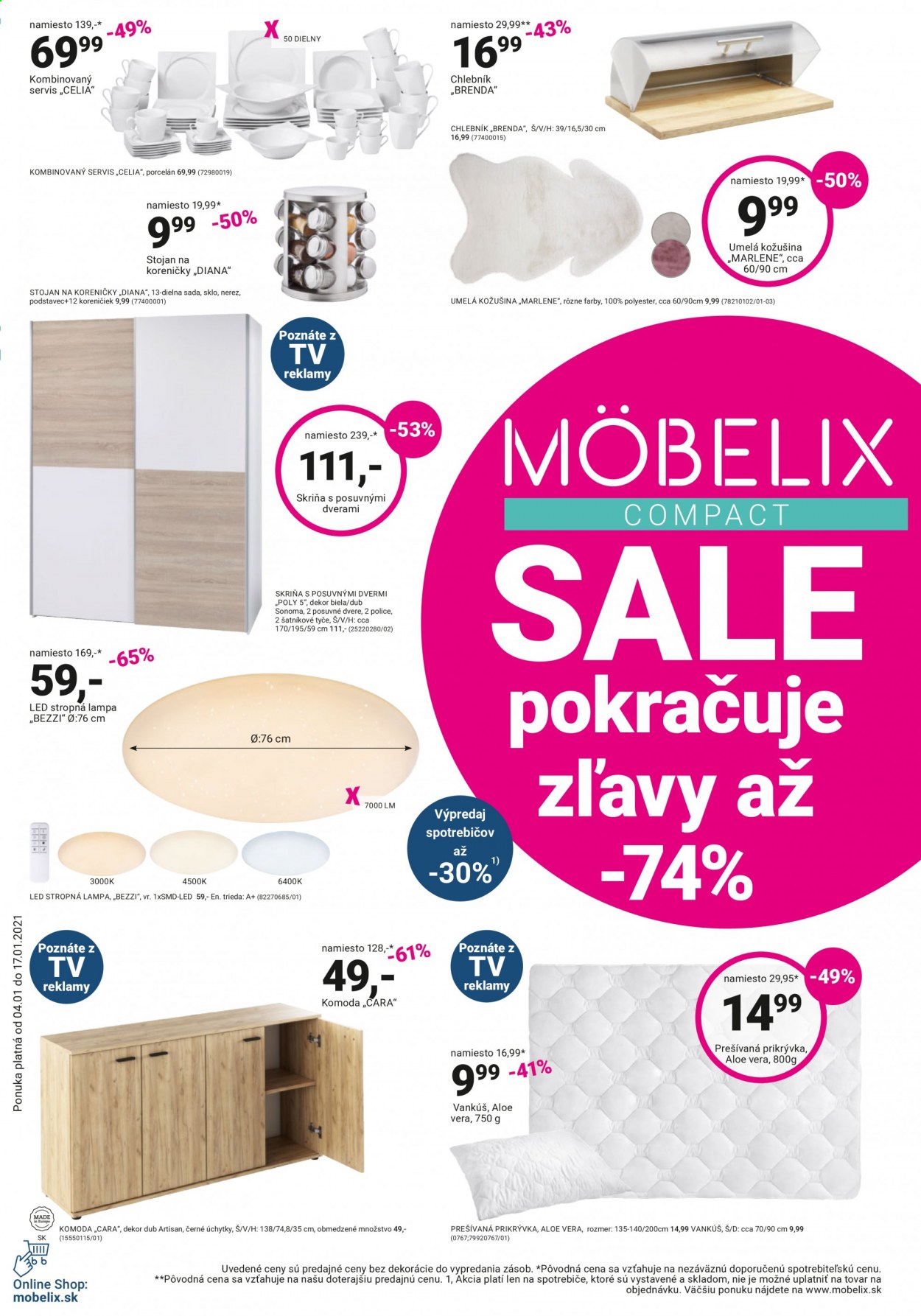 Leták Möbelix - 4.1.2021 - 17.1.2021. Strana 1