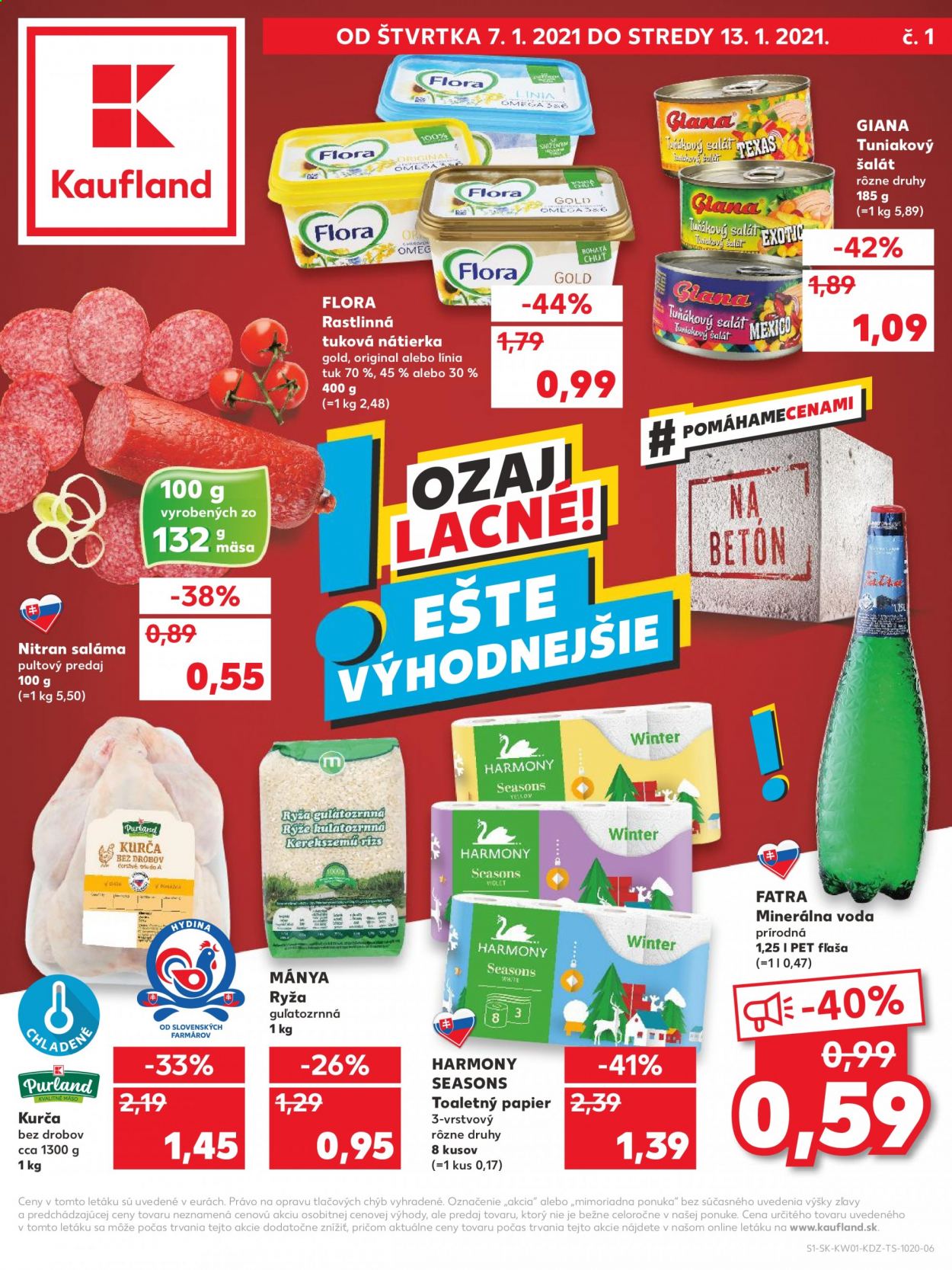 Leták Kaufland - 7.1.2021 - 13.1.2021. Strana 1